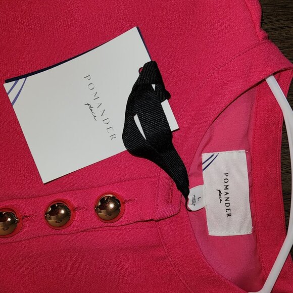 Tuckernuck Pomander Place Cerise Pink Samantha Mini Dress NWT Large - Picture 9 of 9